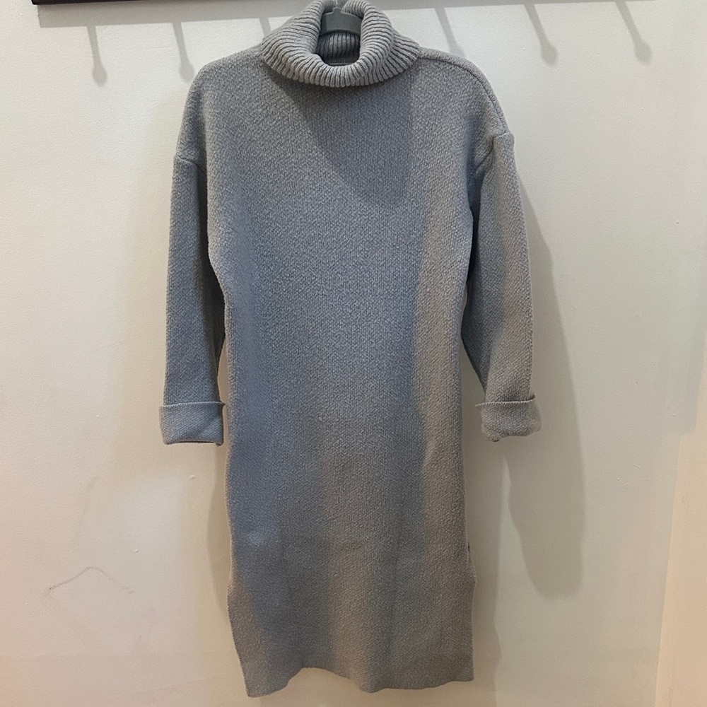 SHEIN Thick Gray Sweater Dress